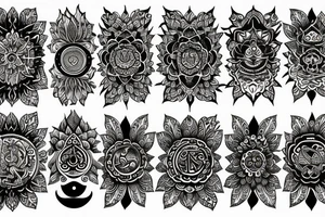 Sudarshan chakra and ganda tattoo idea