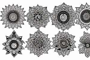 Sudarshan chakra and ganda tattoo idea