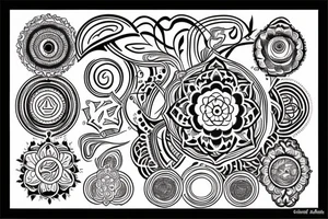 Sudarshan chakra and ganda tattoo idea