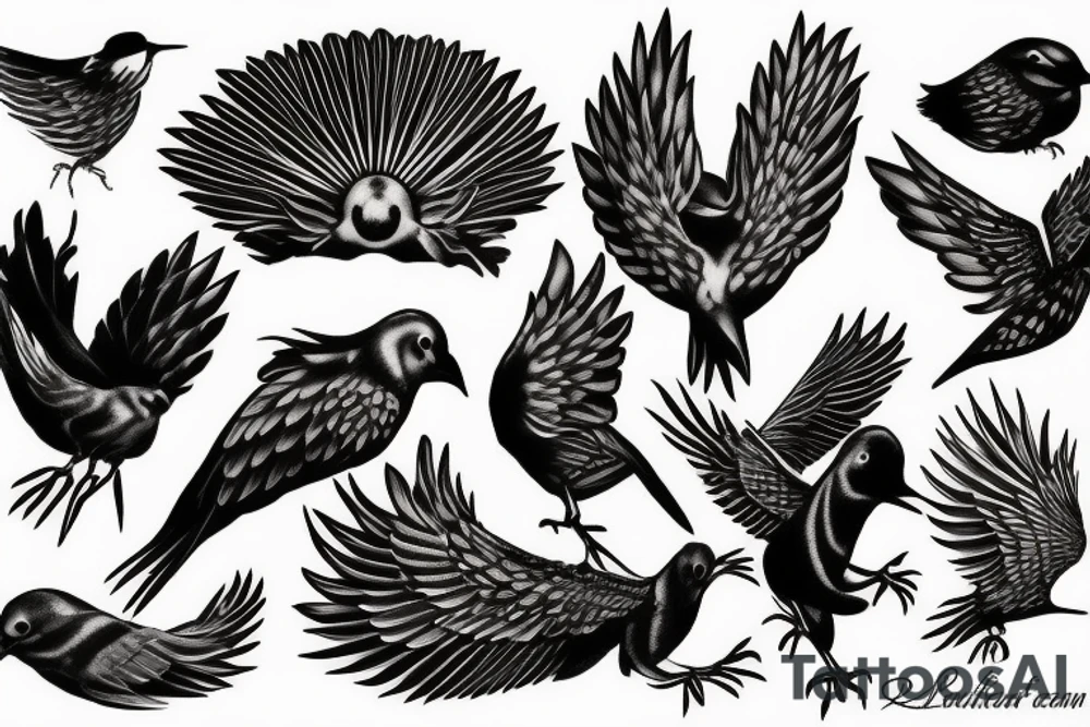 free bird tattoo idea