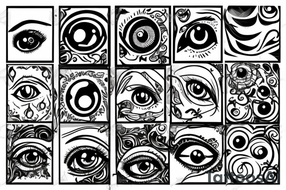 thorns around an eye tattoo idea