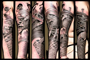 Japanese kensi samurai with a sword tattoo idea