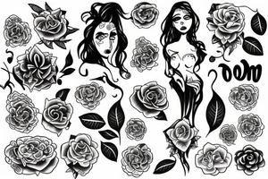 Presence of mom tattoo idea