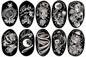 Universe inside guitar tattoo idea