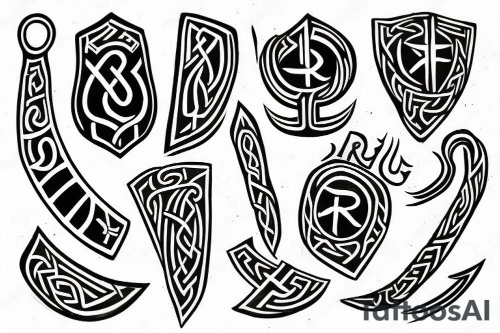 Viking runes tattoo idea