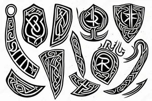 Viking runes tattoo idea