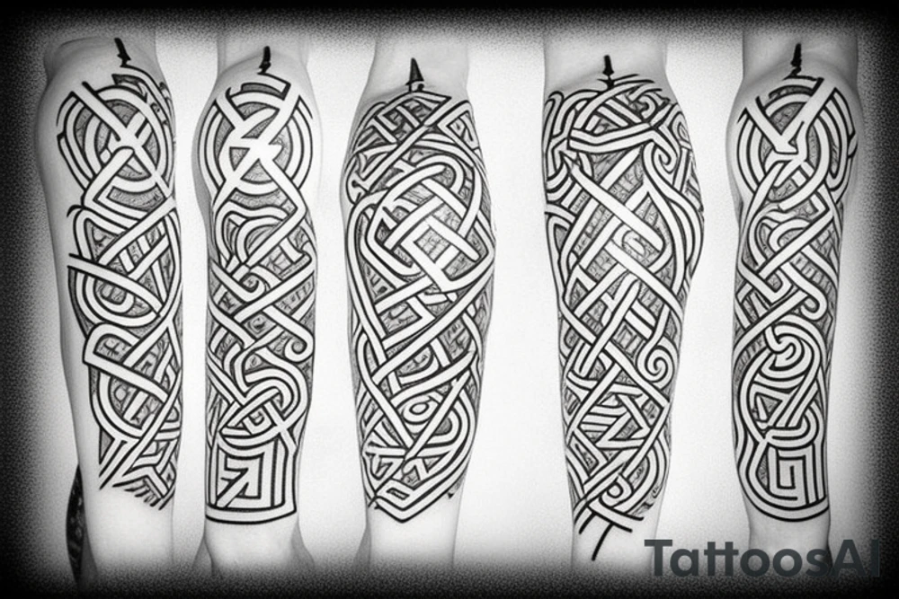 Viking runes tattoo idea