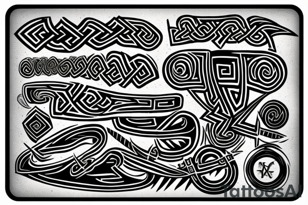 Viking runes tattoo idea