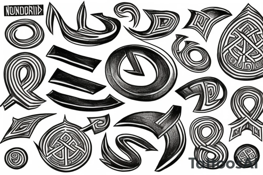 nordic runes tattoo idea