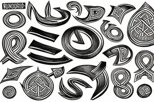 nordic runes tattoo idea