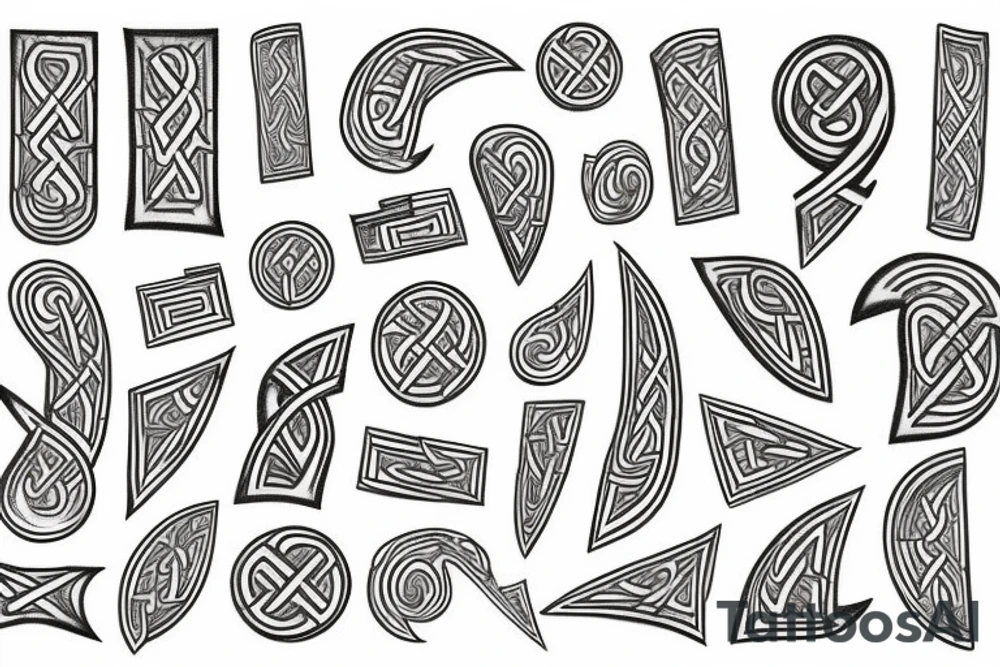 nordic runes tattoo idea