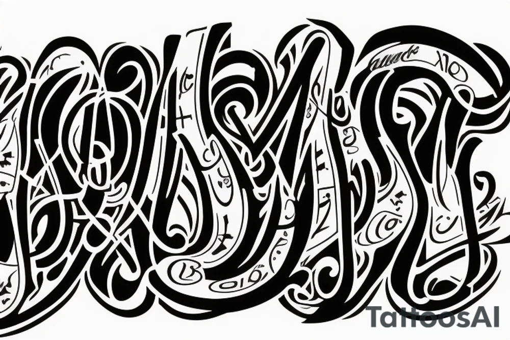 The word Svilar in script, Graffiti lettering tattoo idea