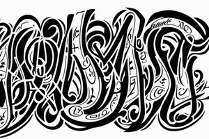 The word Svilar in script, Graffiti lettering tattoo idea