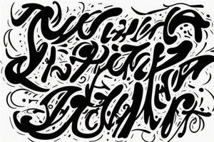 The word Svilar in Graffiti lettering tattoo idea