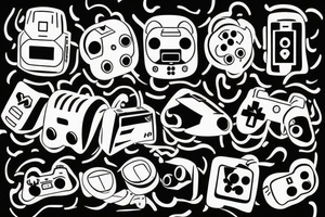 The love of gaming tattoo idea