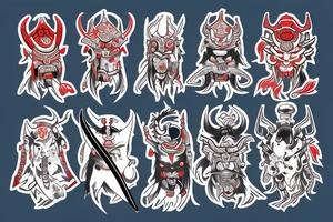 Oni demon 
samurai tattoo idea