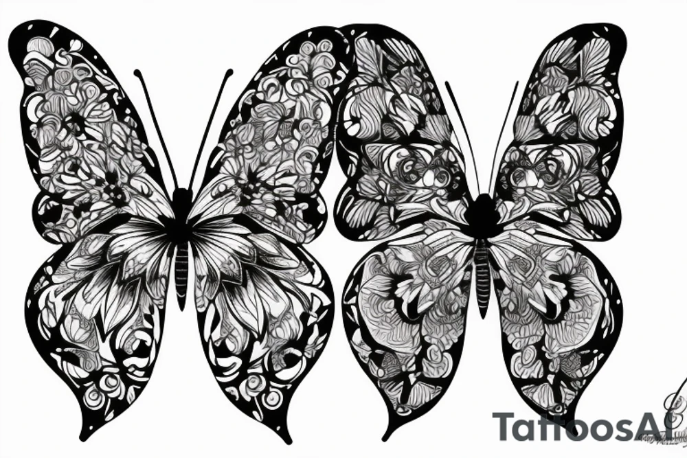 Butterfly tattoo idea