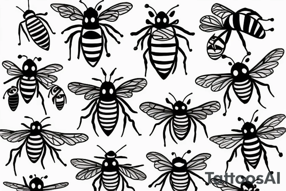 honey bee tattoo idea