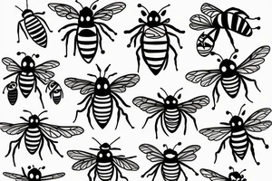 honey bee tattoo idea