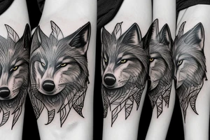 A Big Wolf tattoo idea
