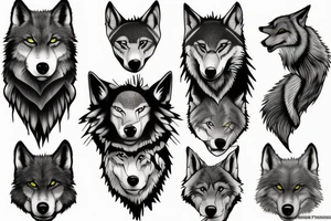 A Big Wolf tattoo idea
