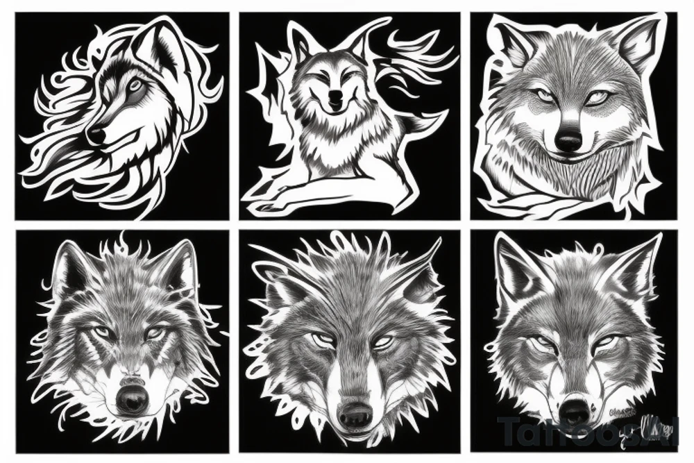 A Big Wolf tattoo idea