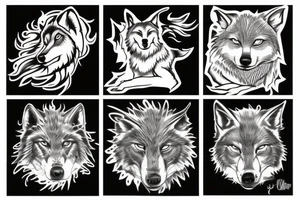 A Big Wolf tattoo idea