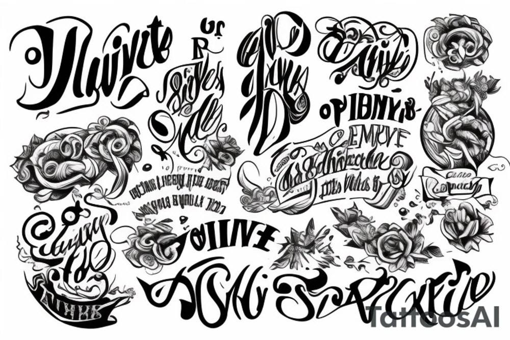 A written slave. tattoo idea