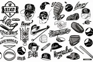 baseball home plate tattoo idea