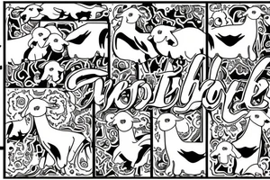 Jesus, sheep, dove, cross, crown tattoo idea