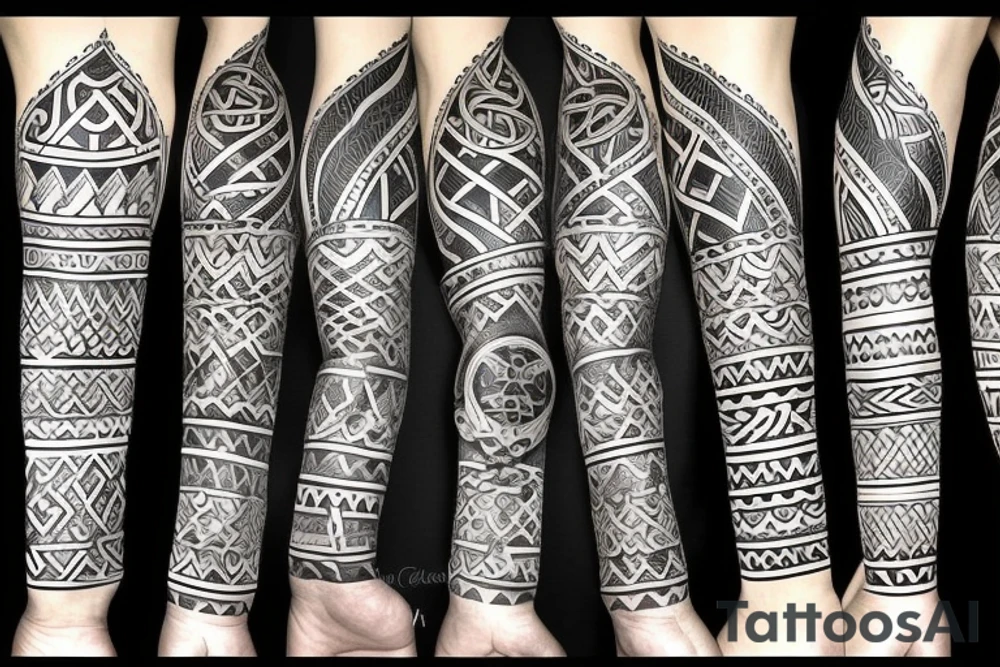 viking tattto, scandinavian style, tattoo idea