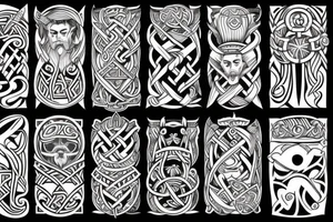 viking tattoo, scandinavian style, tattoo idea
