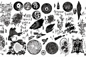 Writing of the song lyrics to Valerie tattoo idea