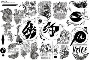 Writing of the song lyrics to Valerie tattoo idea