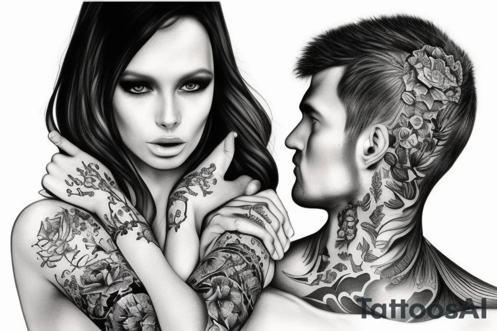 Two words Vitali ans Elina tattoo idea