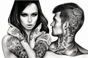 Two words Vitali ans Elina tattoo idea