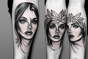 Two words Vitali ans Elina tattoo idea