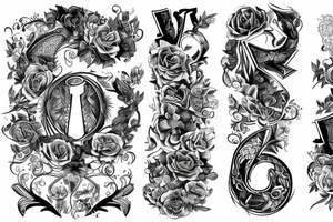 Two words Vitali and Elina tattoo idea