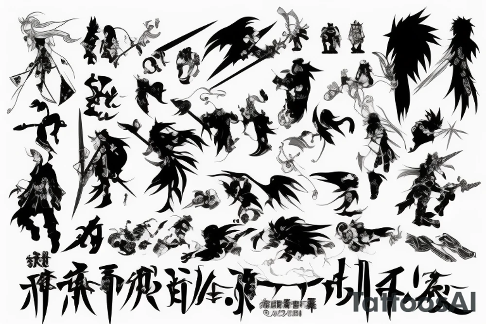 final fantasy minimal tattoo idea