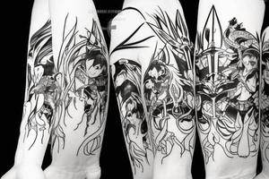 final fantasy minimal tattoo idea