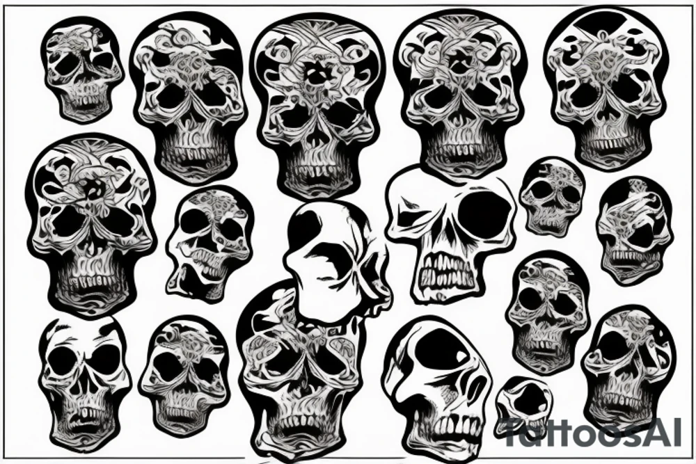 skull tattoo idea
