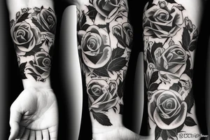 dark roses death love mind tattoo idea