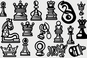 Number 369 with a bulb and king piece in chess tattoo idea