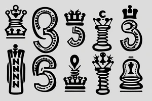 The Number 369 with a bulb and king piece in chess tattoo idea
