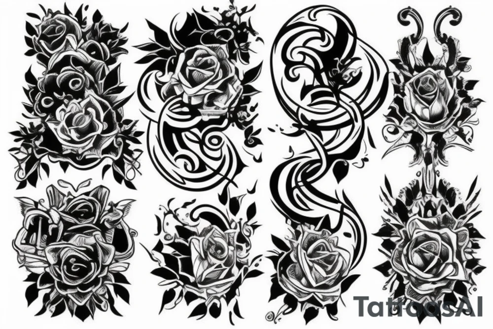 dark neck tattoo idea