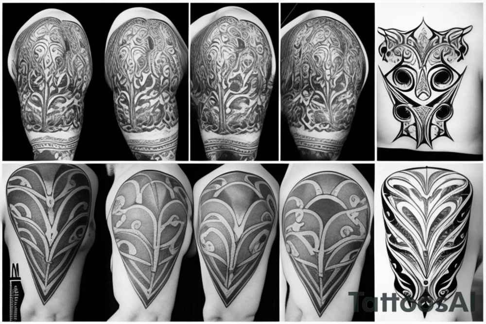 dark neck tattoo idea