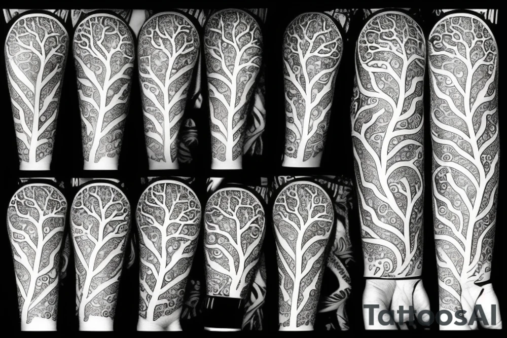 Tree of life surrounded by Snake and two crows tattoo idea Tree of life surrounded by Snake and two crows tattoo idea
