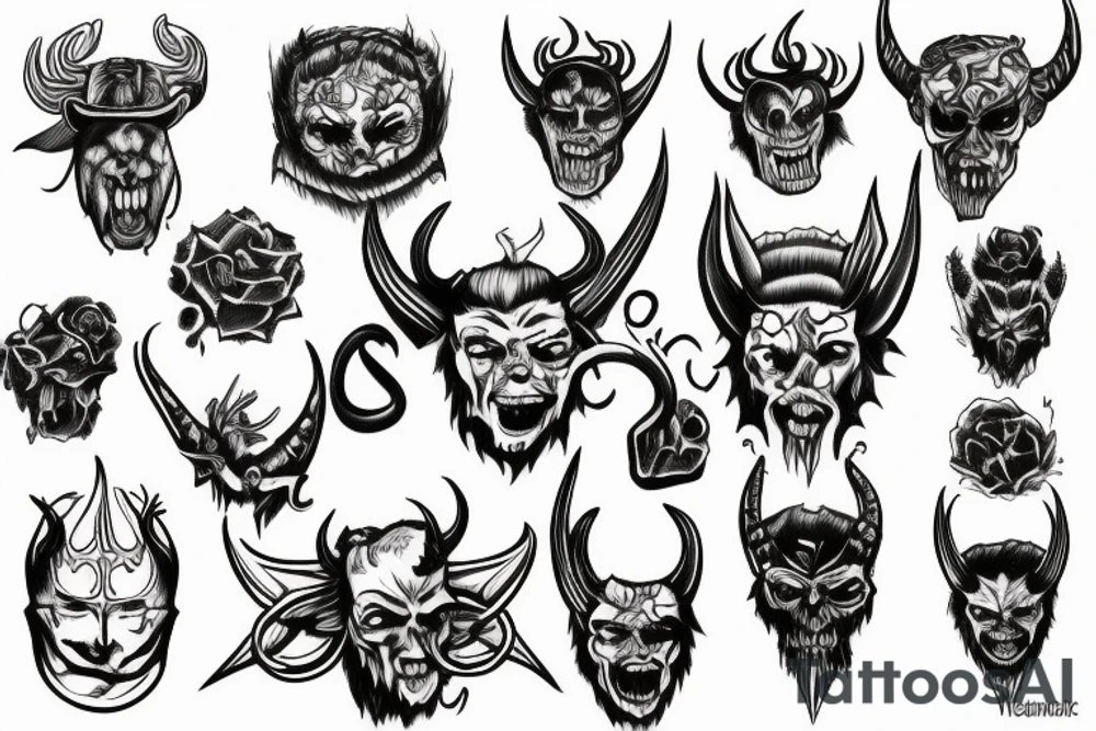 satan tattoo idea