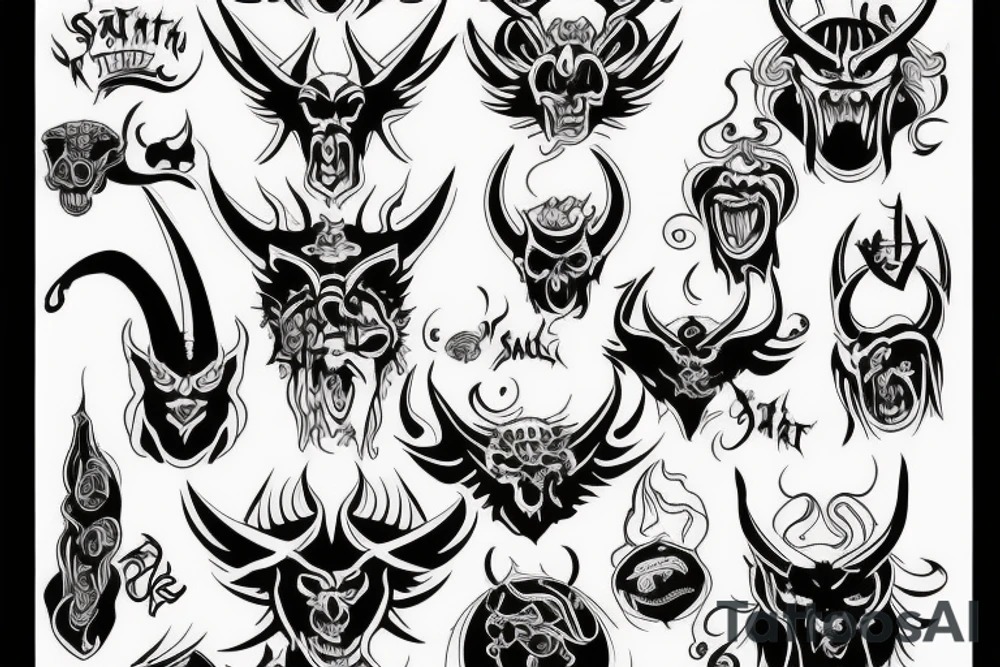 satan tattoo idea