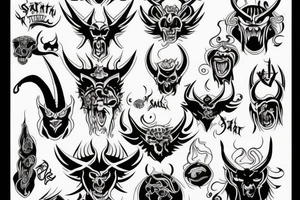 satan tattoo idea